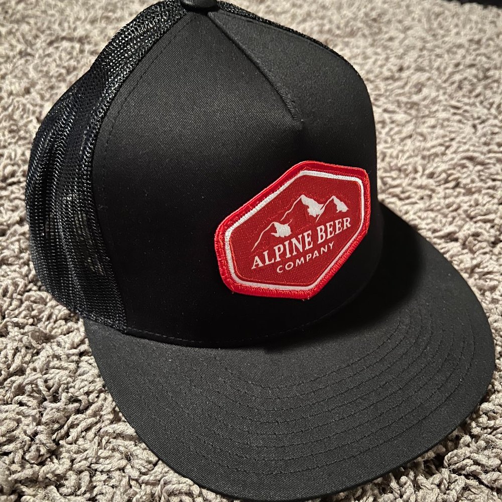 Alpine Beer Company Trucker Snapback Trucker Hat - Black